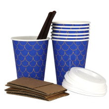 pe coated 16oz paper cup 16 oz coffee cups with lids